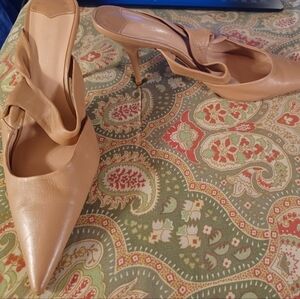 Tony Bianco Australia 10 leather slides heels shoes new without box